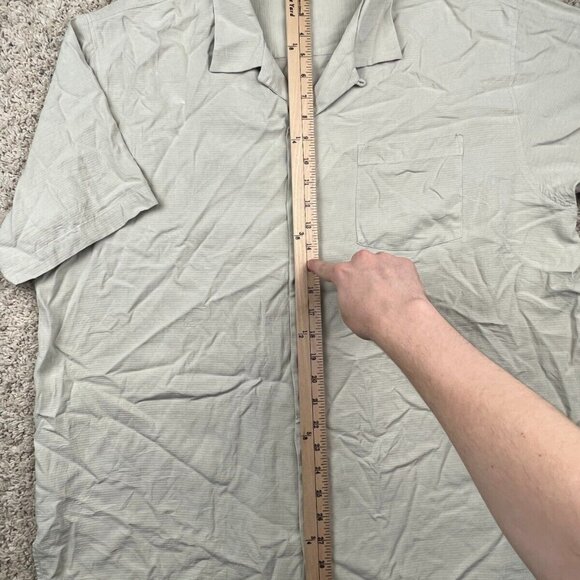 Tommy Bahama Men's XL Silk Ivory Short Sleeve Button Up Hawaii Luau Dad Shirt - Picture 6 of 8